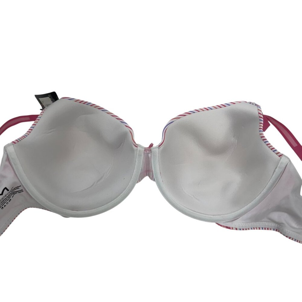 Maidenform Extra Coverage T-Shirt Women Bra 40C Pink Stripe Everyday Comfort Fit - Picture 8 of 9